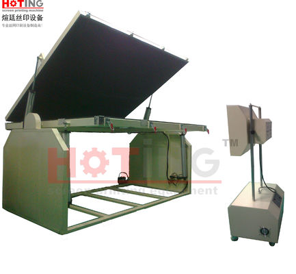 Large size vertical screen printing exposure unit