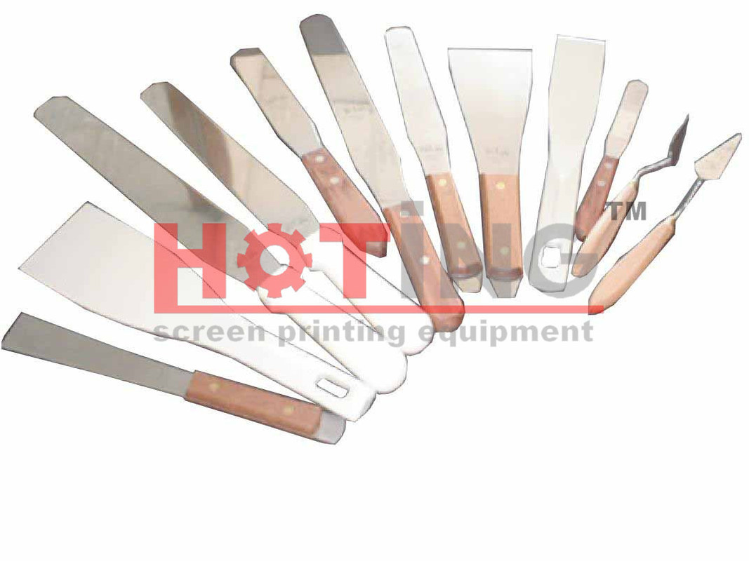 Stainless steel ink spatulas, ink knife, screen printing knife, screen printing ink knife, ink