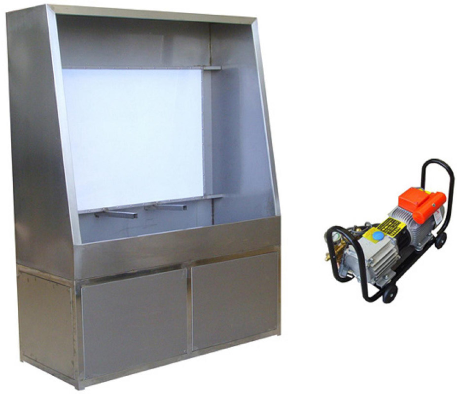 Large format manual screen stencil cleaning machine, screen wash booth