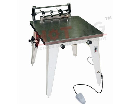 Manual vacuum table screen printing machine