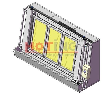 Semi automatic screen washing and developing machine
