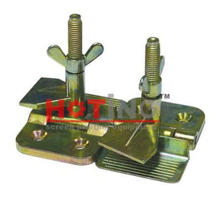 Screen printing hinge clamps