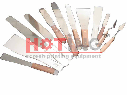 Stainless steel ink spatulas, ink knife, screen printing knife, screen printing ink knife, ink blender