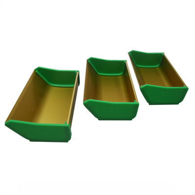 Screen printing coating trough, scoop coater, screen printing coater