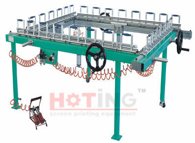 Large format mechanical mesh stretching machine, large size screen stretcher, large screen stretching machine