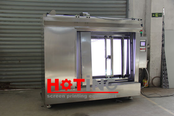 Automatic screen printing developing machine for screen decoating, washing and developing