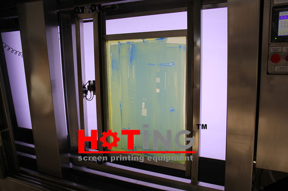 Automatic screen printing developing machine for screen decoating, washing and developing