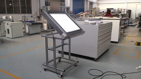 Lighting box for screen printing, screen checking table, screen printing quality checking device