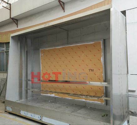 Manual screen washout booth with back light and high pressure water jet, manual stencil washer, screen frame cleaning