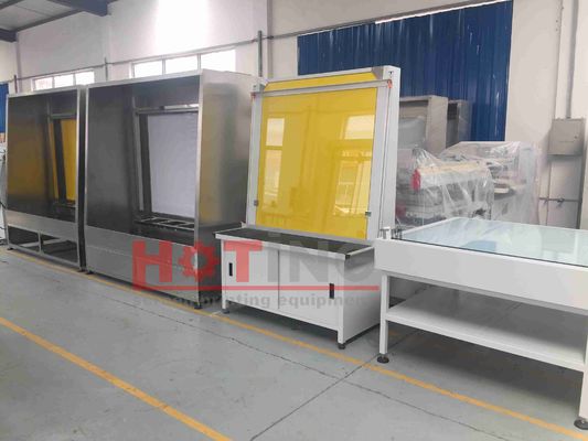 Manual screen washout booth with back light and high pressure water jet, manual stencil washer, screen frame cleaning