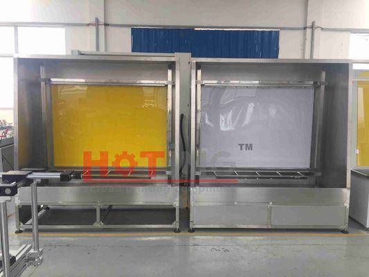 Manual screen washout booth with back light and high pressure water jet, manual stencil washer, screen frame cleaning