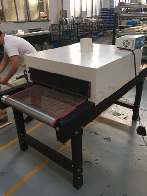 Screen printing tunnel dryer, screen printing conveyor dryer, tunnel dryer screen printing